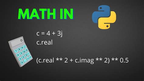 Math In Python Basic Mathematical Operations Youtube