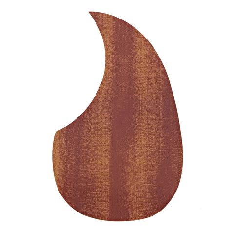 Guitarworks Acoustic Guitar Scratch Plate Wood Finish Tear Drop At Gear4music