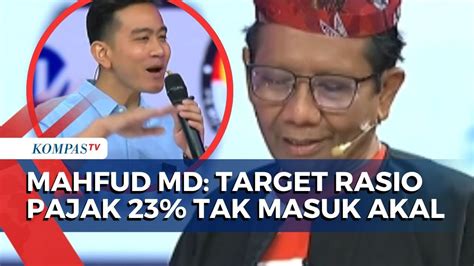 Mahfud Md Kepada Gibran Target Rasio Pajak 23 Persen Tak Masuk Akal