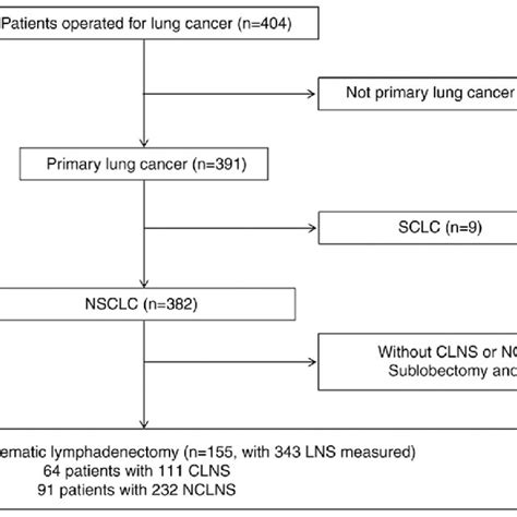 Flowchart Of Patient Selection Clns Calcified Lymph Node Station Ln Download Scientific