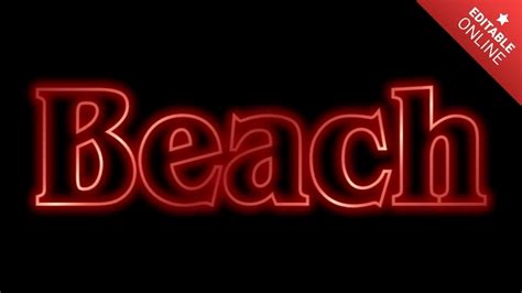 Beach Text Effect Generator