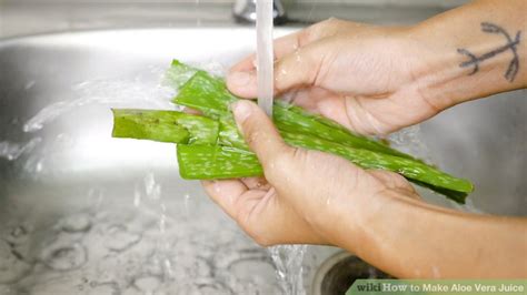 How To Make Aloe Vera Juice 9 Steps With Pictures Wikihow