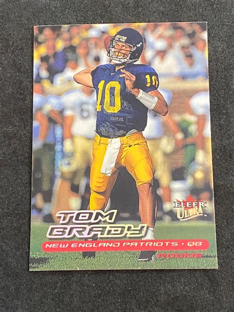 Lot NM MT 2000 Fleer Ultra Rookie Tom Brady 234 Football Card