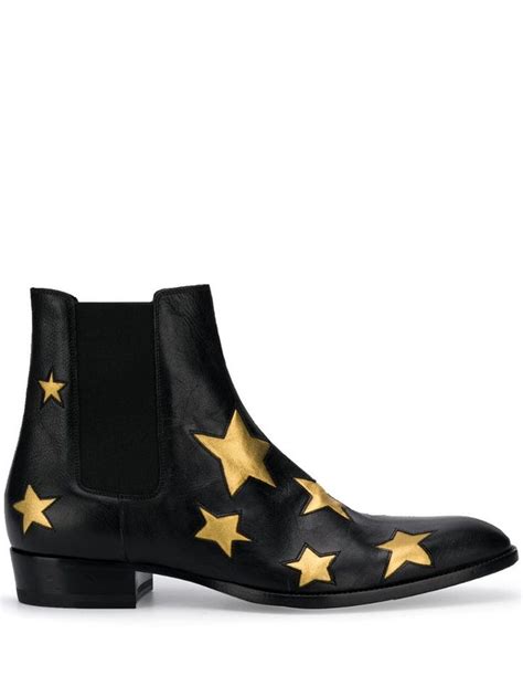 Studded Ankle Boots Lace Up Boots Black Boots Saint Laurent Boots