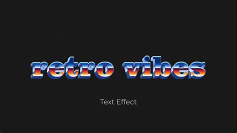 Text Effect Retro Vibes Figma Community