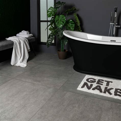 Luna Dark Grey Stone Effect Tiles