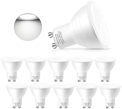 Dicuno Gu Led Bulbs Cool White K W Lm W Halogen