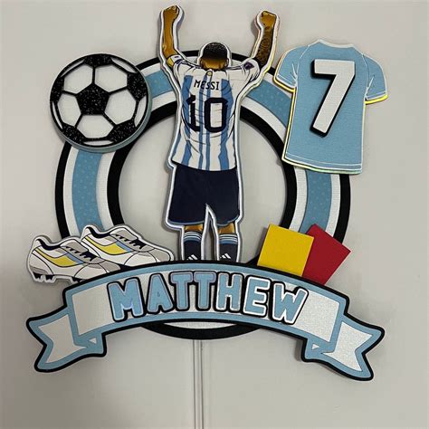 Messi Cake Topper Messi Inter Miami Cake Topper Soccer Cake Topper