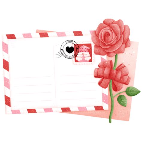 postcard stamp border pngs