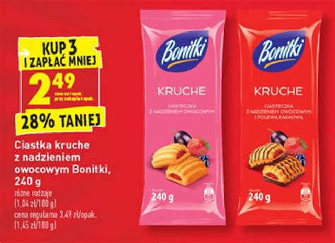 Ciasteczka Kruche Z Nadzieniem Owocowym Bonitki Cena Promocje