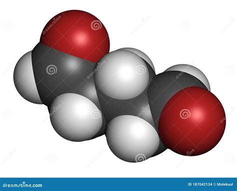 Glutaraldehyde Molecule Molecular Structures Disinfectant 3d Model Structural Chemical