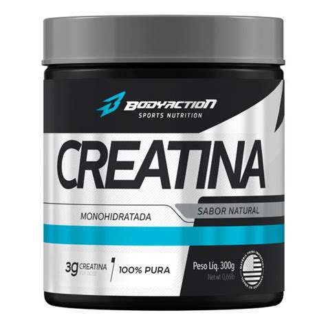 Creatina Monohidratada 300g Body Action Bodyaction Creatina