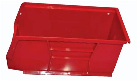 Polypropylene Red Storage Bin, Size/Dimension: 14l X 28w X 14h cm at Rs ...