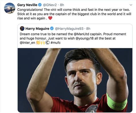 Gary Neville Issues Message To New Man Utd Captain Harry Maguire As Defender Sent Warning