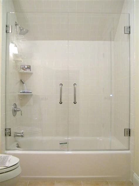 Perfect Glass Shower Doors Tub With Top Best Bathtub Enclosures Ideas