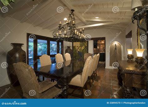 Old Fashioned Dining Room In House Stock Photo Image Of Vase Decor