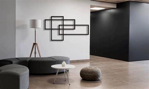 Rectangle Metal Wall Art Minimalist Living Room Wall Sculpture