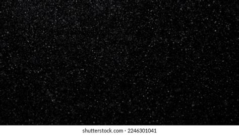 Flying Dust Particles On Black Background Stock Illustration