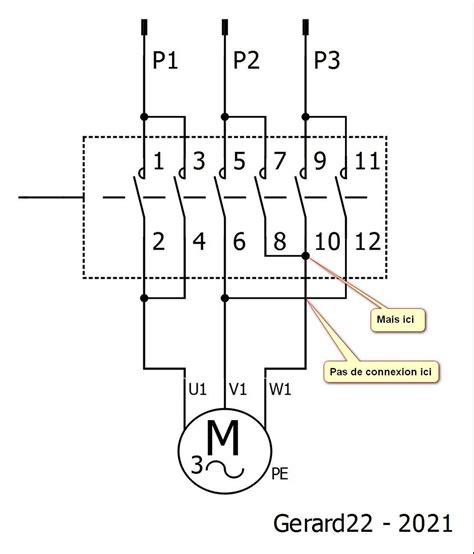 Branchement Commutateur Inverseur Moteur 380V