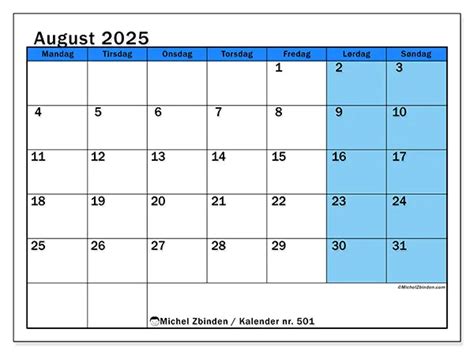 Kalender Nr August Michel Zbinden No