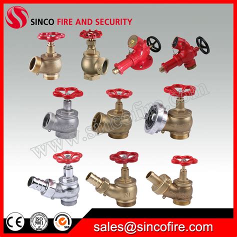 2 5 BS336 Oblique Angle Flange Type Fire Hydrant Landing Valve