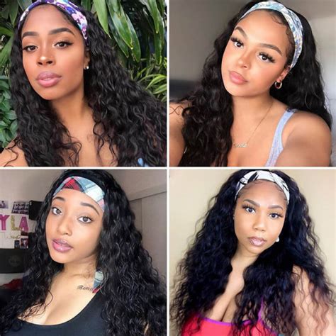 African American Water Wave Headband Wigs West Kiss Hair