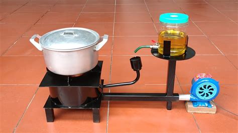 Making A Super Efficient Used Cooking Oil Burner Youtube