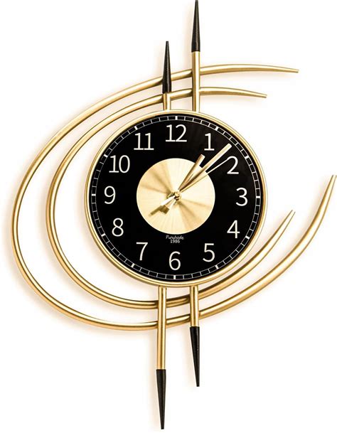 LANMOU Grande Horloge Murale Moderne Silencieuse Horloge Murale Design