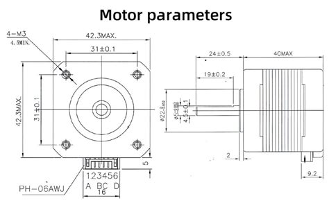 Biqu 42 Stepper Motor 40mm For 3d Printer