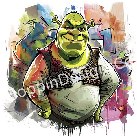 Shrek St Patrick S Day Png File Shrek Digital Graffiti Art Shrek