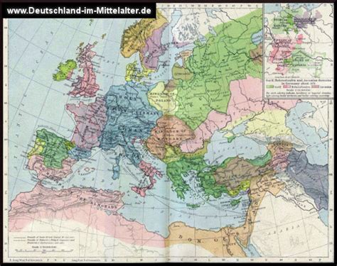 Deutschland Im Mittelalter Landkarten Zur Stauferzeit