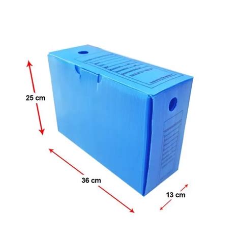 25 Caixas Para Arquivo Morto Poliona Azul Fortebox ForteBox