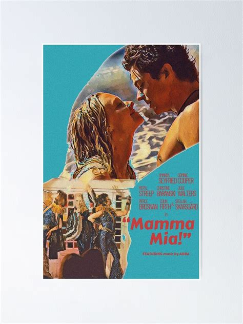 Mamma Mia Vintage Poster Poster For Sale By Abbavengers Redbubble