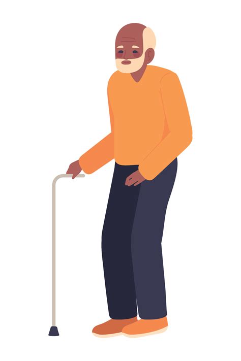 Old Man Walking Stick Cartoon