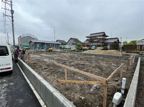 熊本県宇城市m様邸、基礎工事①始まりました。 熊本で平屋ならcデザイン株式会社