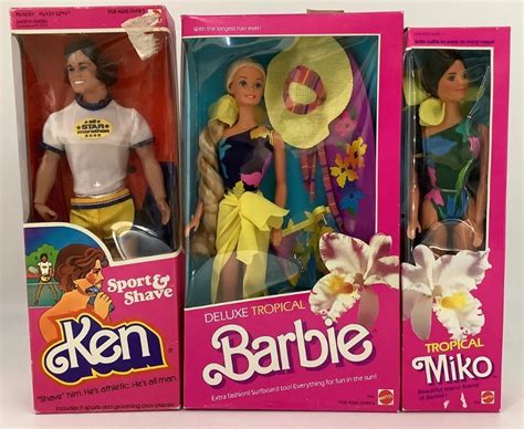 Lot 3 NRFB Vintage Barbie And Friends Including 1985 Deluxe