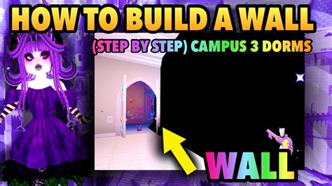 How To Build WALLS In The New Royale High School Dorms Campus 3