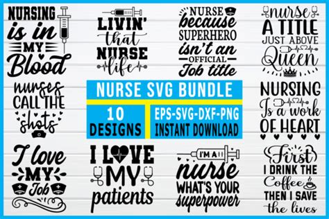 Nurse Svg Bundle Graphic By Smart Design · Creative Fabrica