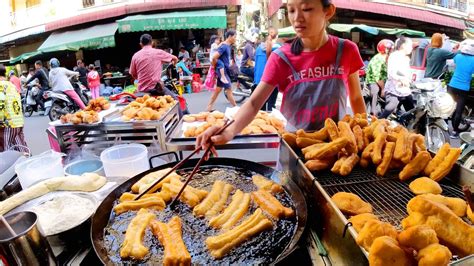 Amazing Skills Youtiao Hollow Donuts Egg Roll More Cambodia