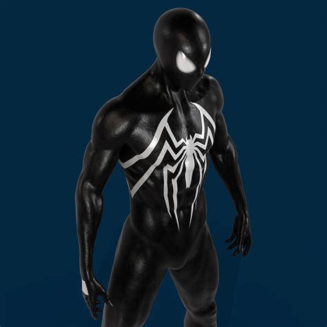 3d Model Spider Man Venom Symbiote Suit V2 Vr Ar Low Poly Cgtrader