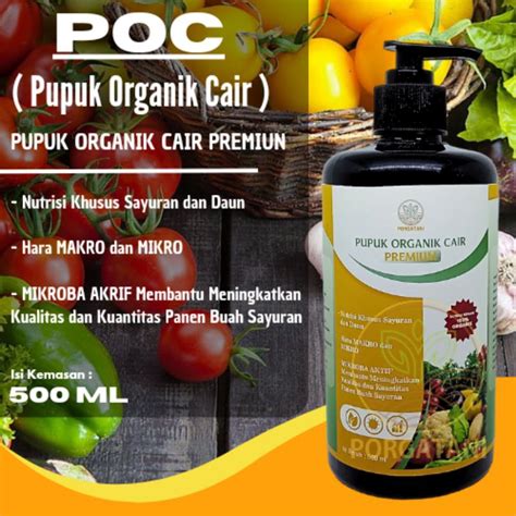 Jual Pupuk Organik Cair Sayuran Poc Sayuran Ml Nutrisi Komplek