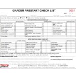 Grader Prestart Checklist Books Tuffa Products