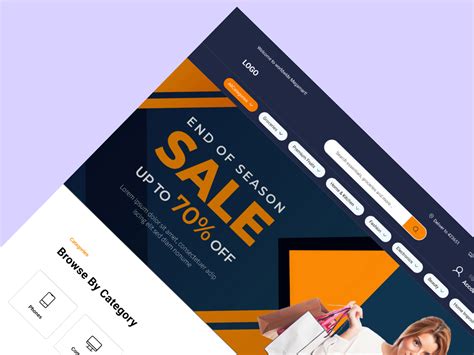 E Commerce Landing Page Ui Design By Md Mehedi Hasan On Dribbble