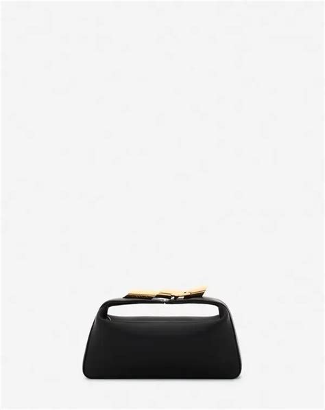 Lanvin Haute Sequence Leather Clutch Bag Black Editorialist