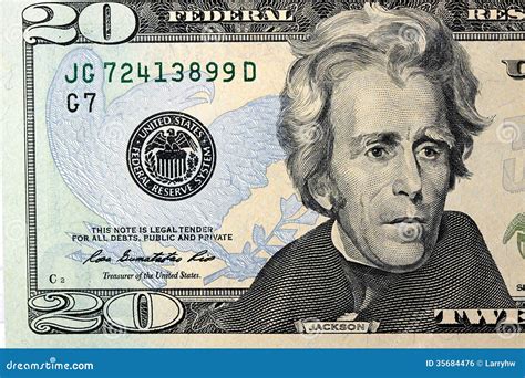 United States Currency Twenty Dollar Bill Royalty Free Stock Image