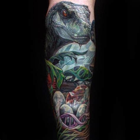 50 Jurassic Park Tattoo Designs For Men Dinosaur Ink Ideas