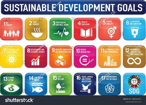 17 Sdg Sustainable Development Goals The 17 Royalty Free Stock Vector 2289344975