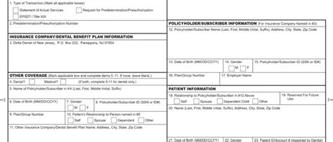 Dental Claim Form J430d ≡ Fill Out Printable Pdf Forms Online