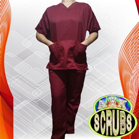 Scrub Suits Tops And Pants Cotton Lazada Ph