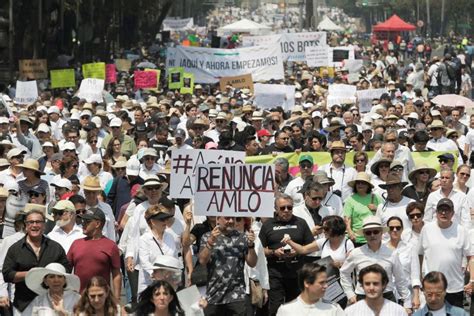 México Miles De Inconformes Protestan En Contra De López Obrador